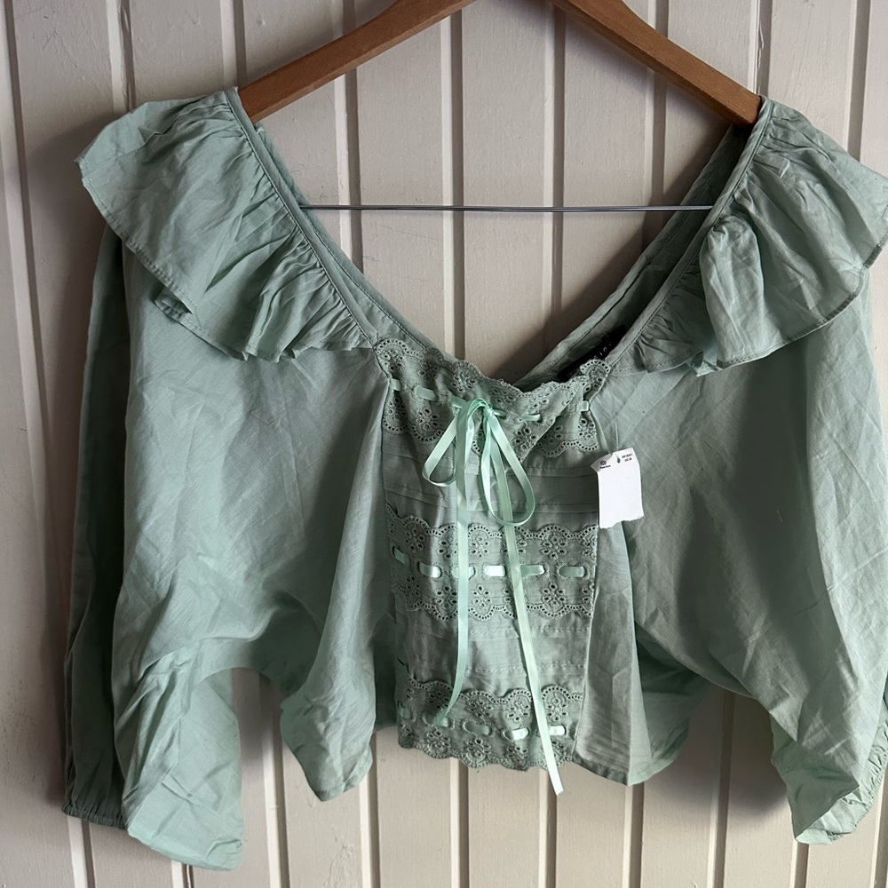 NWT ASOS eyelet blouse